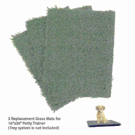 Pet Adobe Artificial Grass Replacement Mats, 18.5x14 631605BKI